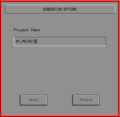 GENERATION OPTIONS DIALOG