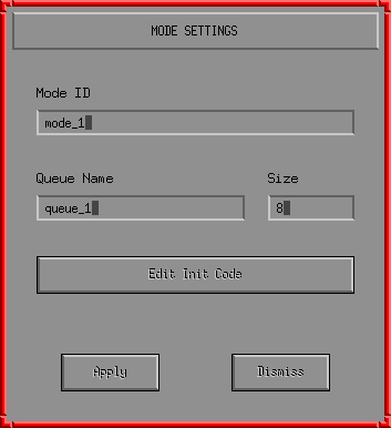 MODE SETTINGS DIALOG